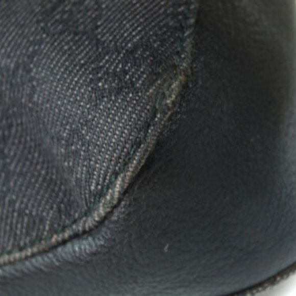 GUCCI GG Pattern Canvas Leather Dark Gray Tote bag Shoulder bag - Picture 9 of 9